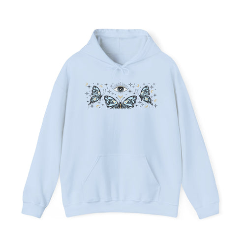 Blue Butterflies and The Evil Eye Hoodie