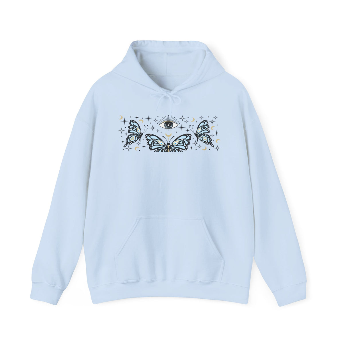 Blue Butterflies and The Evil Eye Hoodie