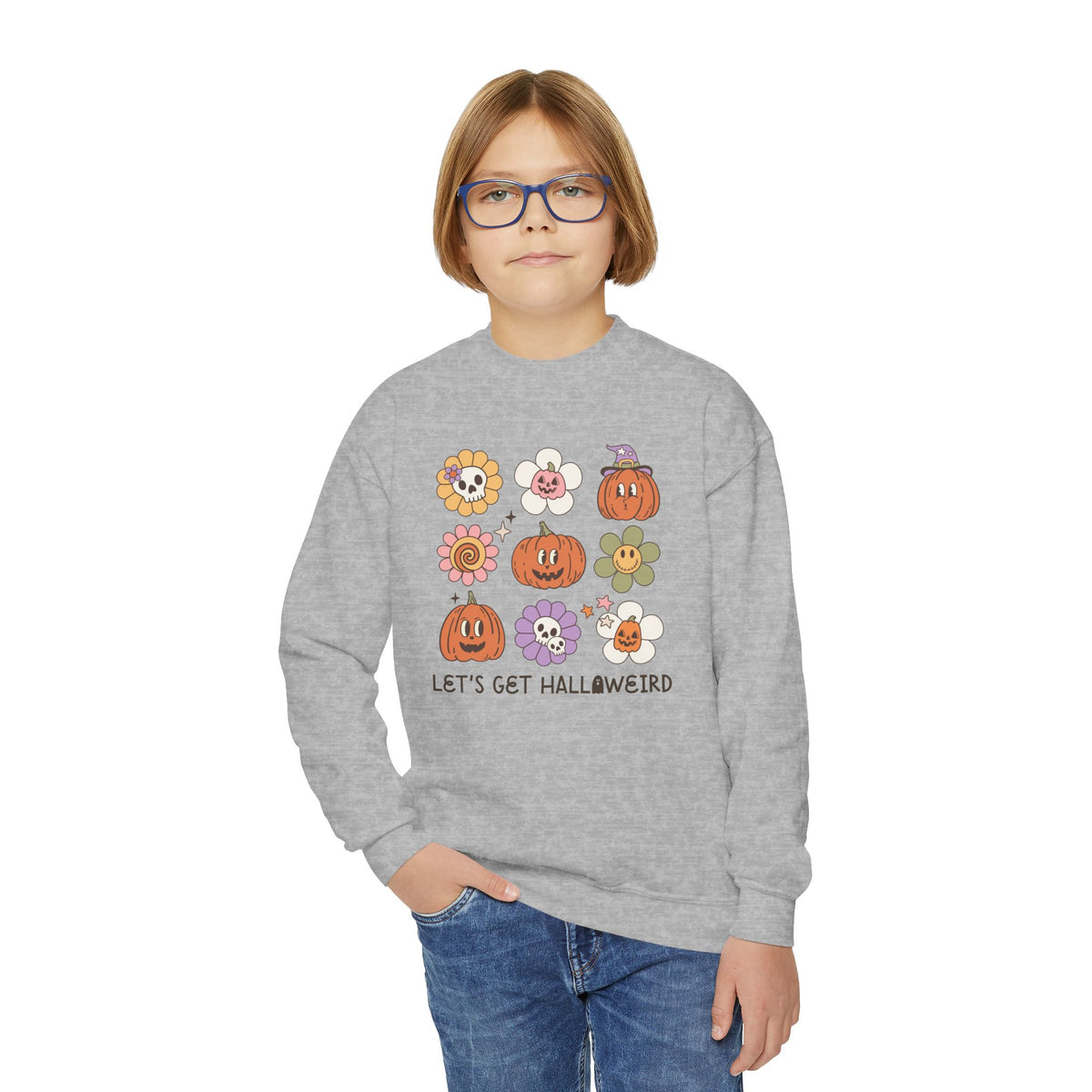 Youth Halloweird  Crewneck Sweatshirt