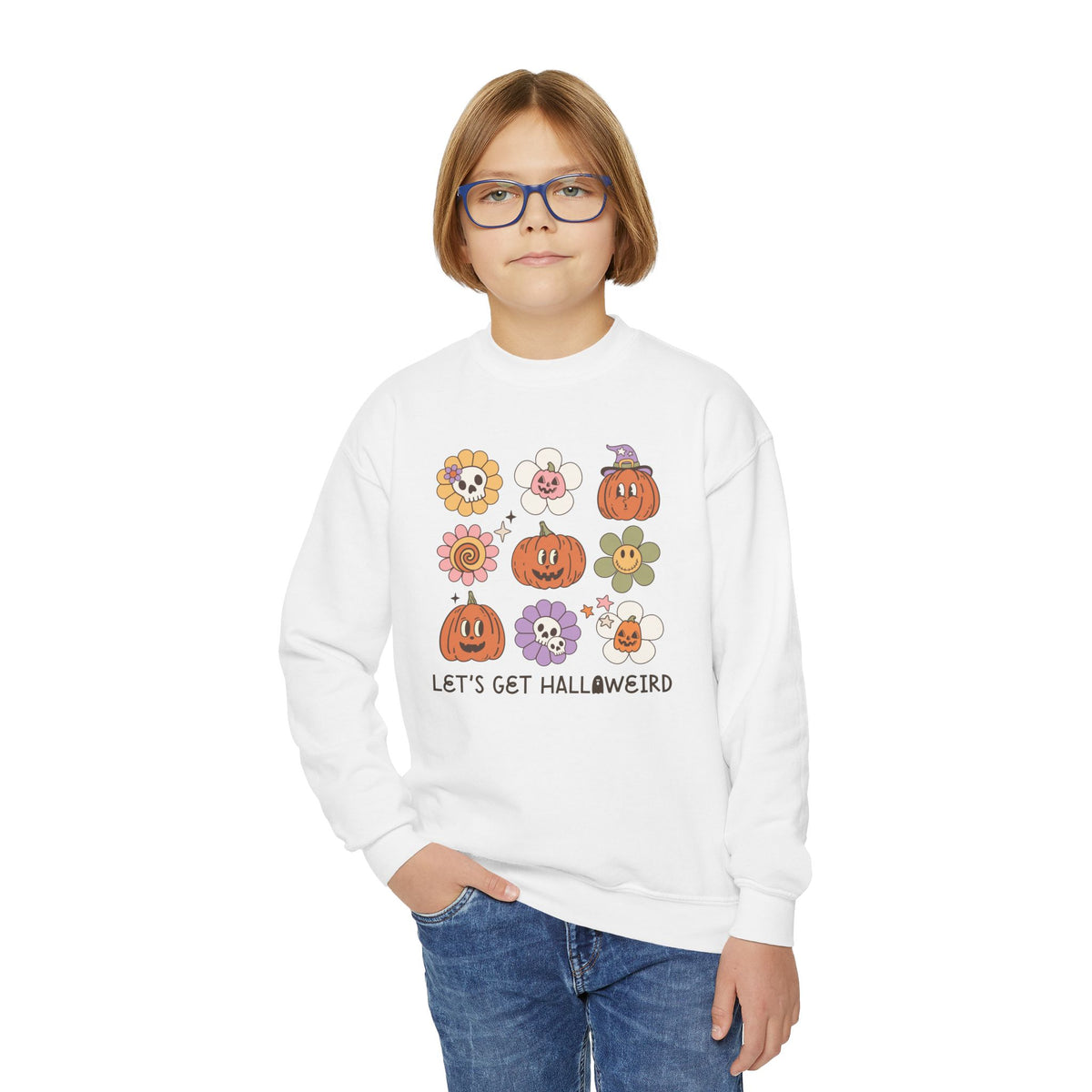Youth Halloweird  Crewneck Sweatshirt