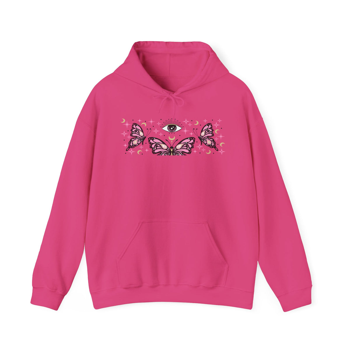 Pink Butterflies and The Evil Eye Hoodie
