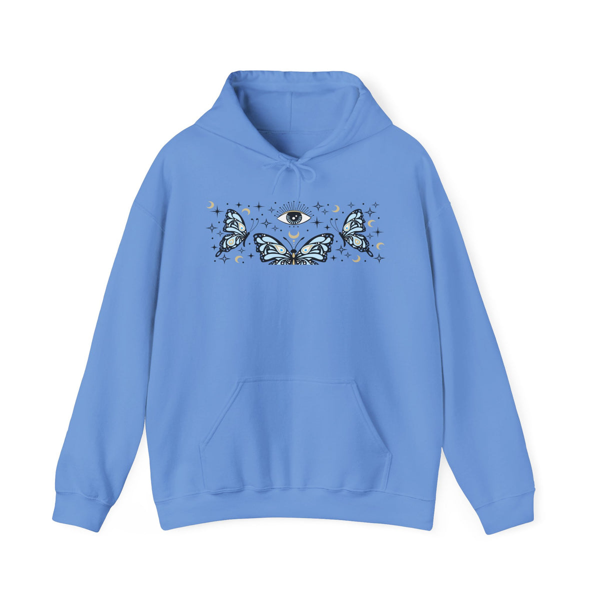 Blue Butterflies and The Evil Eye Hoodie