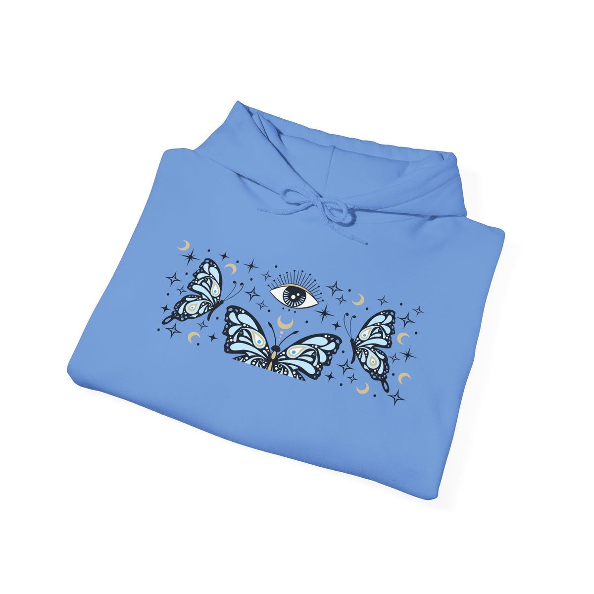 Blue Butterflies and The Evil Eye Hoodie