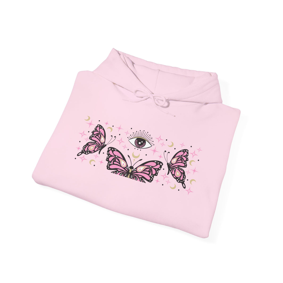 Pink Butterflies and The Evil Eye Hoodie