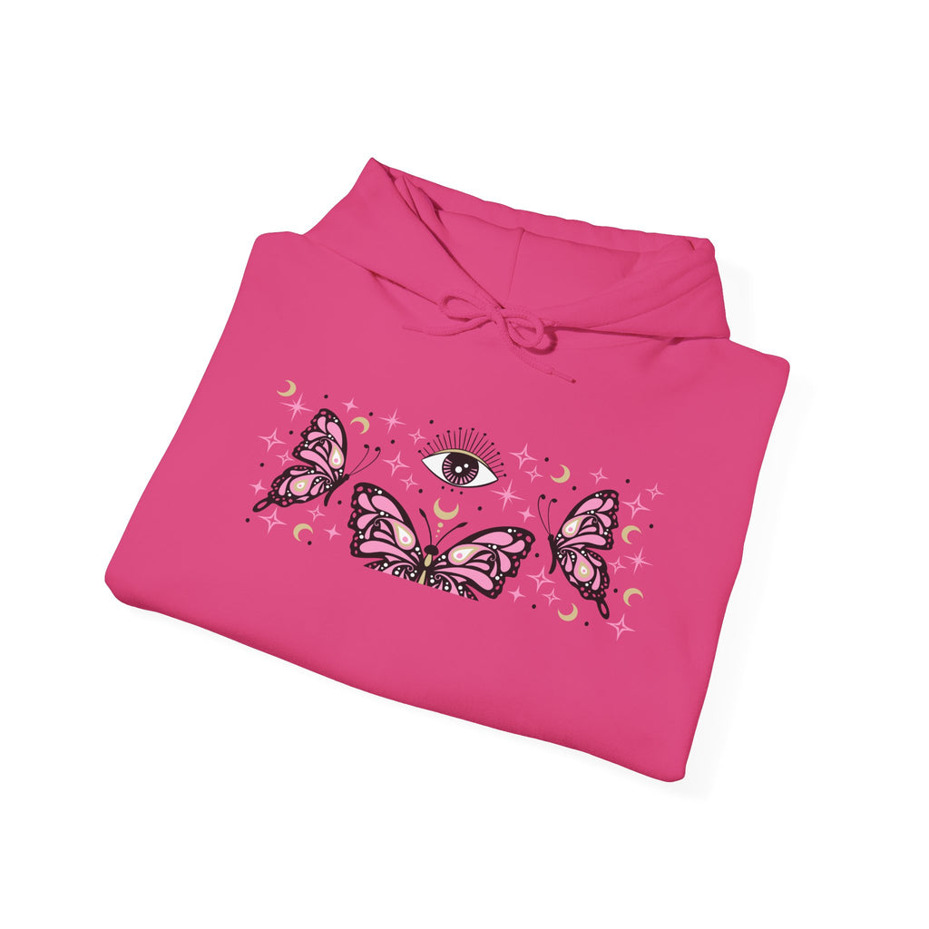 Pink Butterflies and The Evil Eye Hoodie