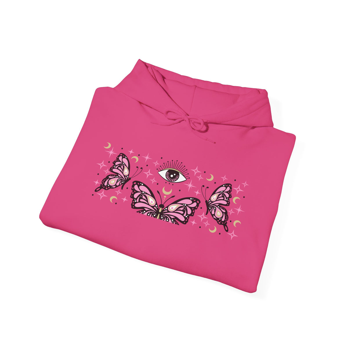 Pink Butterflies and The Evil Eye Hoodie