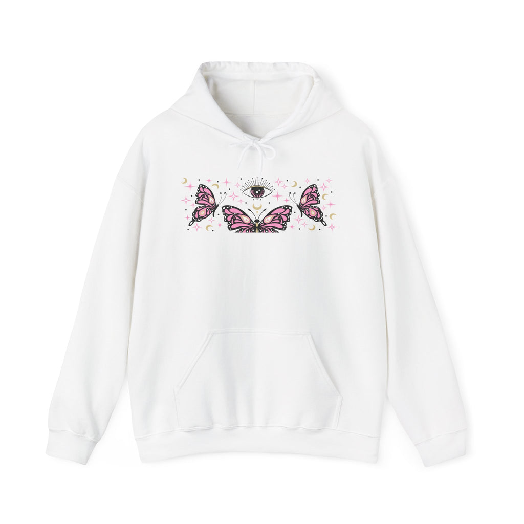 Pink Butterflies and The Evil Eye Hoodie