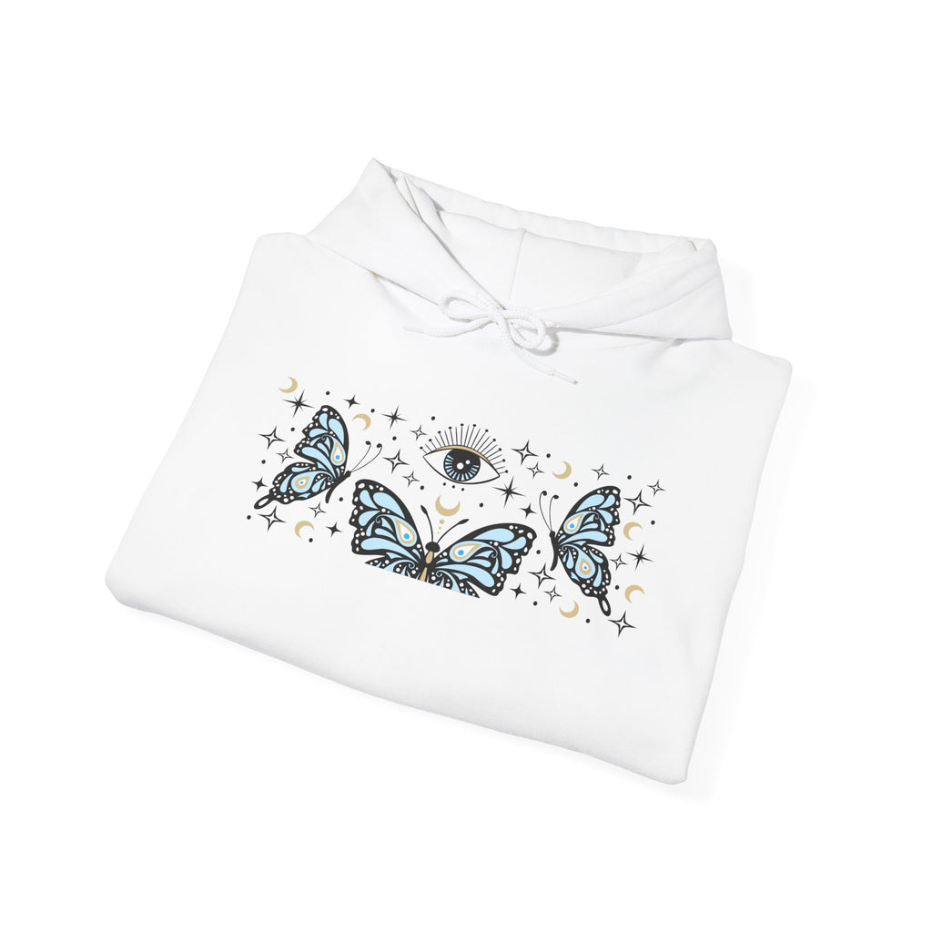 Blue Butterflies and The Evil Eye Hoodie