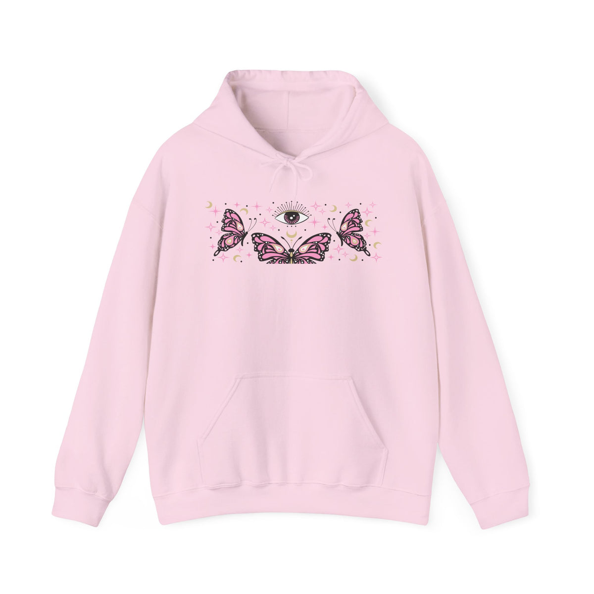 Pink Butterflies and The Evil Eye Hoodie