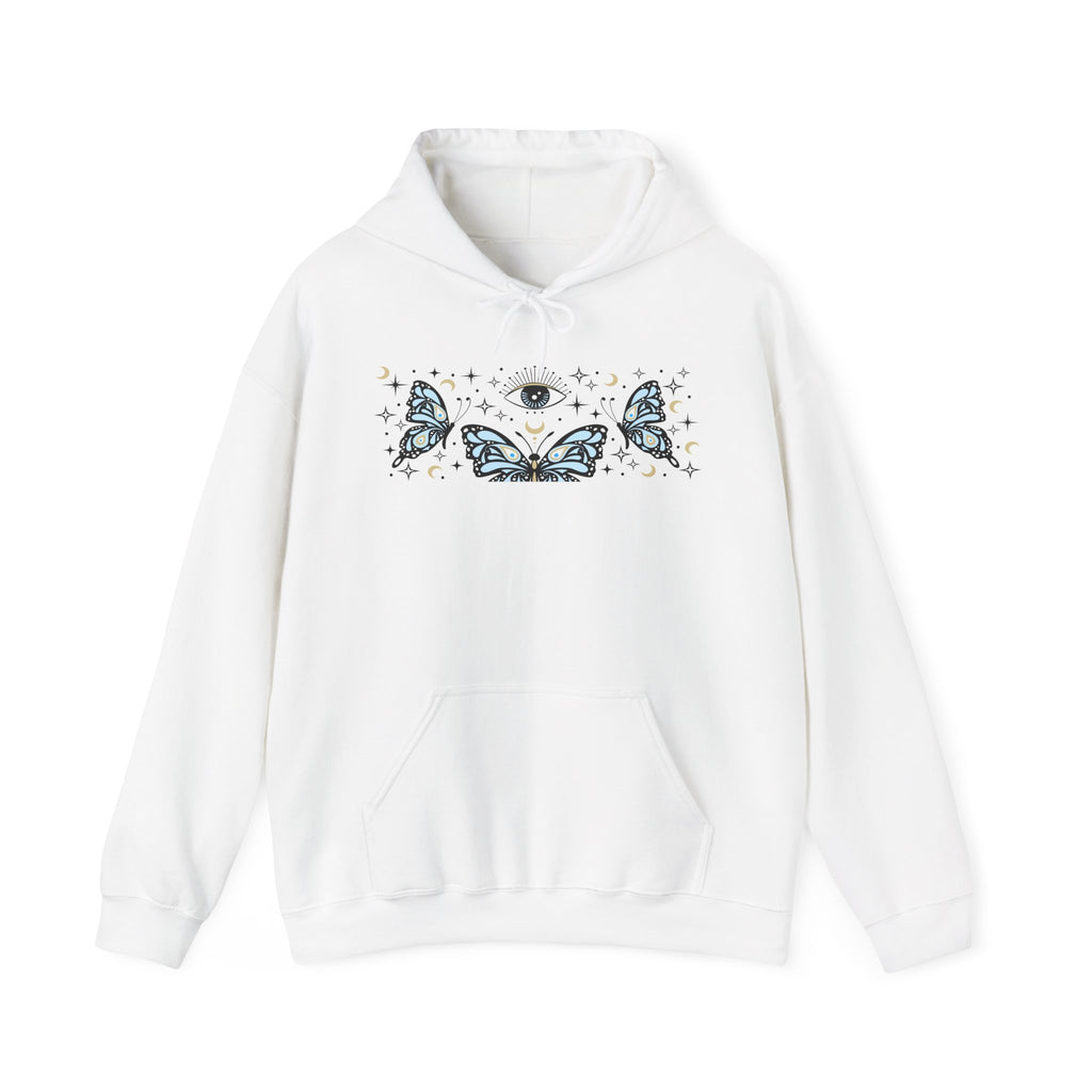 Blue Butterflies and The Evil Eye Hoodie