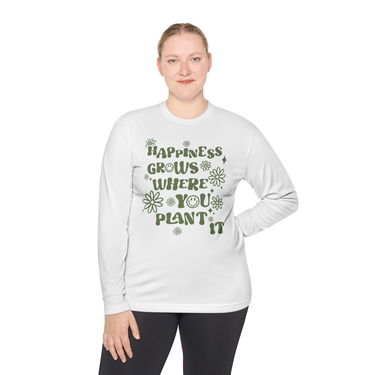 Happiness Grows Lightweight Long Sleeve Tee